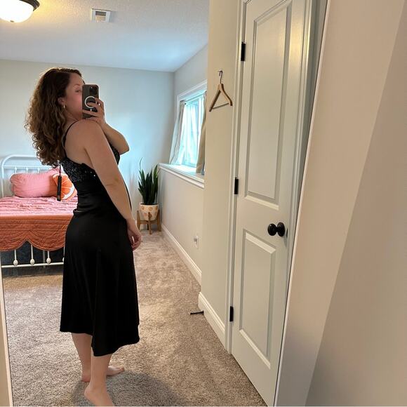 NWT Revolve House of Harlow Black Sequin Strappy Maxi Dress Medium - Picture 3 of 14